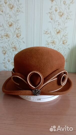 Шляпа женская фетровая