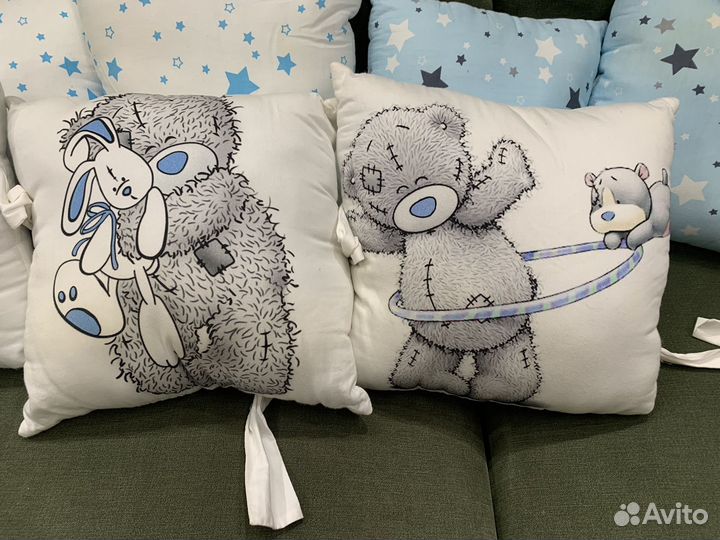 Подушки-бортики в детскую кроватку