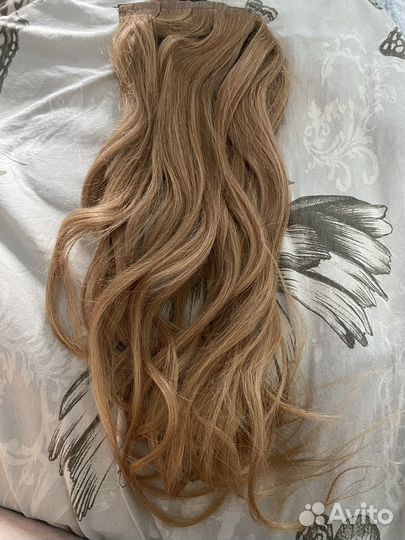 Волосы натуральные на лентах