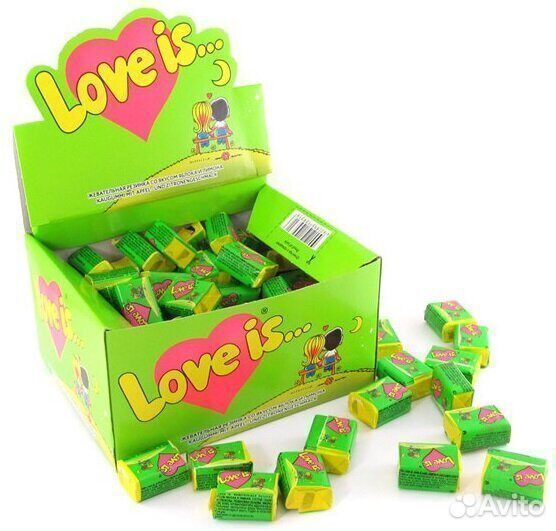 Опт - Жевательная резинка Love is Яблоко - Лимон