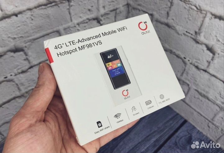 Новый Wifi роутер с сим картой 4G портативный