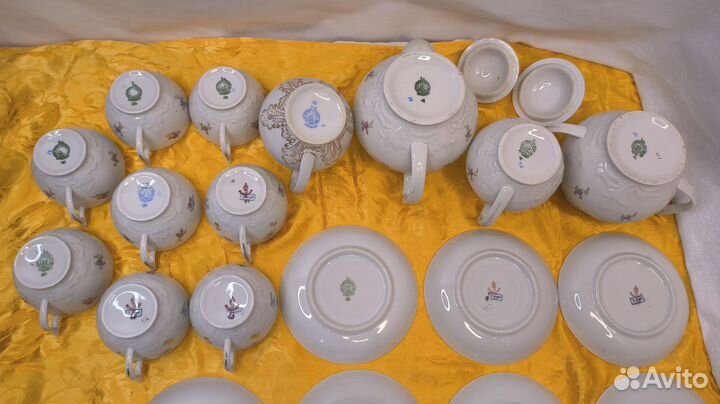 Чайный сервиз СССР Вербилки дфз