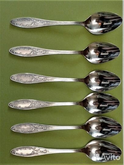 Набор десертных ложек мельхиор