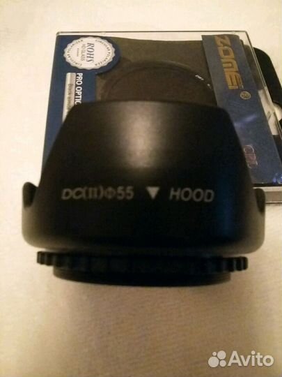 Поляризационный фильтр, бленда, уровеь под вспышку