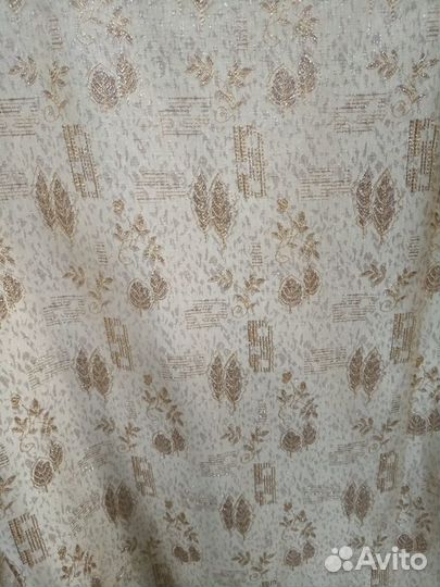 Шторы новые с люрексом