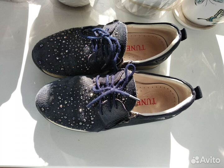 Ботинки для девочки 33р кожа