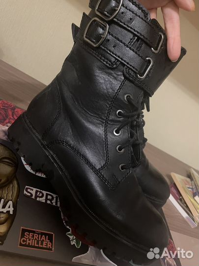 Mango ботинки натуральная кожа