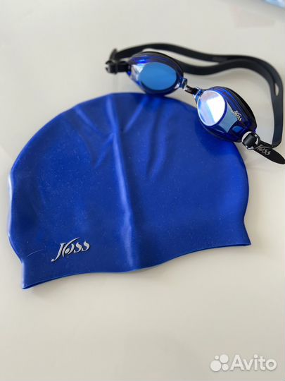 Очки и шапочка для плавания