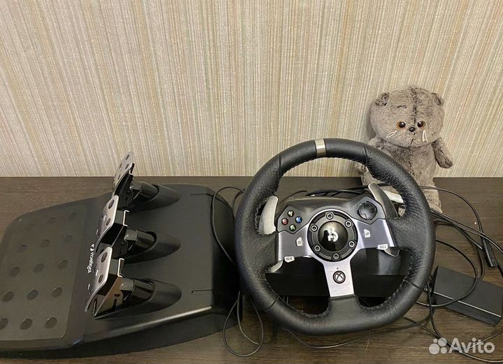 Игровой руль с педалями logitech g920