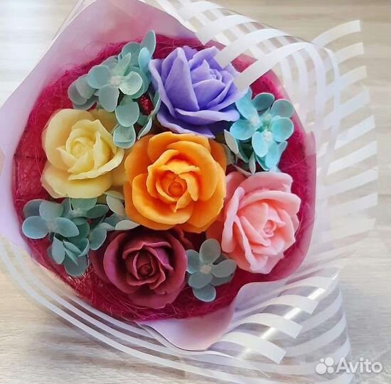 Букеты цветов мыло выпускной