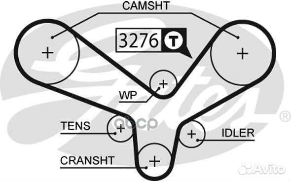 Ремень грм 5344XS Gates
