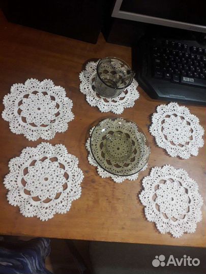 Салфетки сервировочные 6 шт. Диаметр 15,5 см