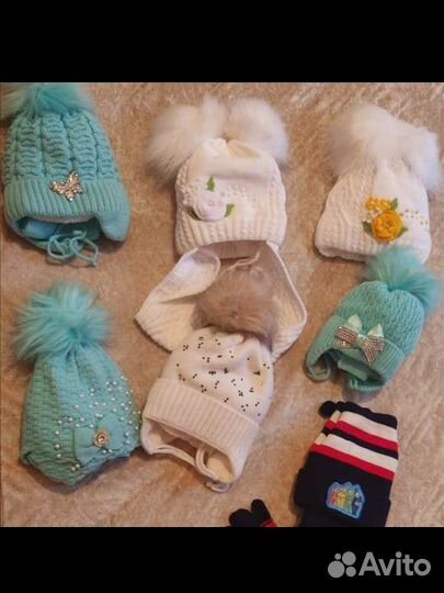Шапка детская для девочки новая