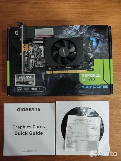 Видеокарта GT 710 2gb