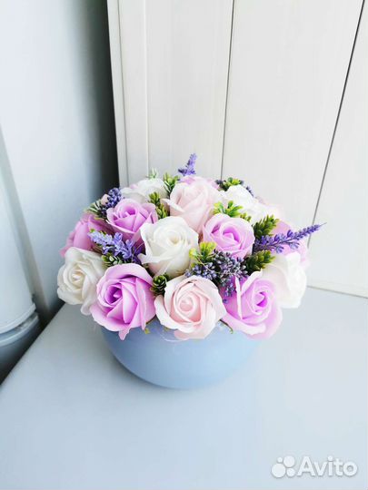 Цветы из мыла и новогодние букеты на заказ