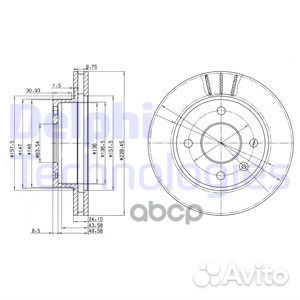 Торм.диски JU561373/BG2367 Delphi BG2367 Delphi