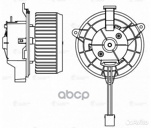 Вентилятор отопителя салона chevrolet orlando 1