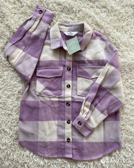 Рубашка теплая hm, 134 размер
