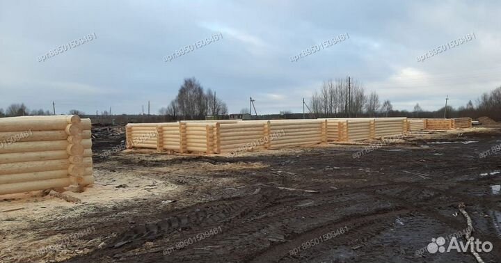 Сруб 7х9 из бревна. Срубы бань