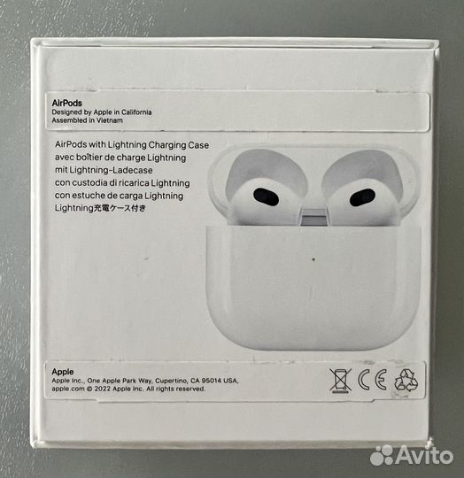 Беспроводные наушники apple airpods 3