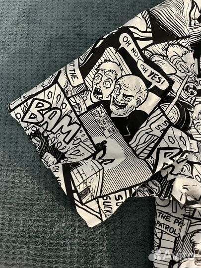 Рубашка с коротким рукавом cropp с комиксами