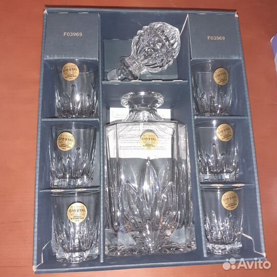 Костяной фарфор лфз, Набор Хрусталь Италия