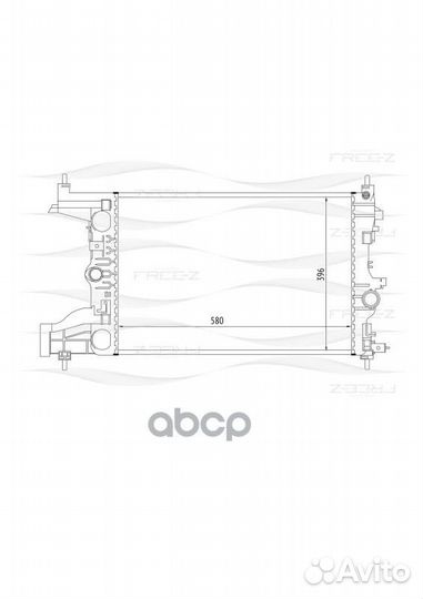 Радиатор chevrolet cruze 09 KK0165 free-Z