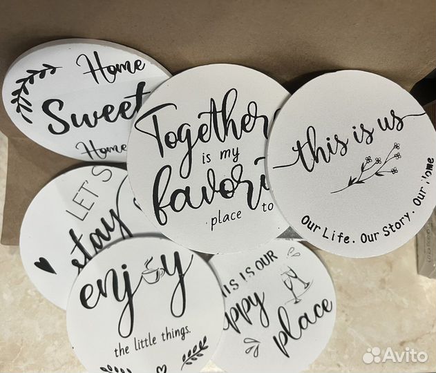 Набор подставок Family стиль zara home hm home