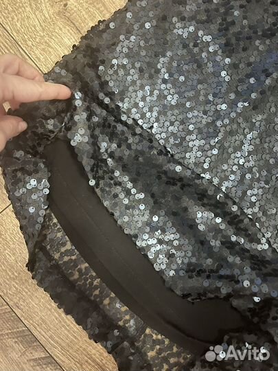 Платье zara пайетки 42