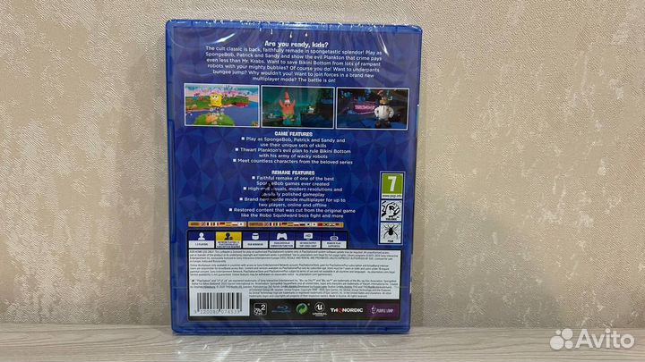 Губка Боб / SpongeBob на ps4,ps5 диск