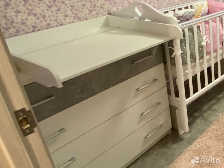 Доска для пеленания на комод + матрас