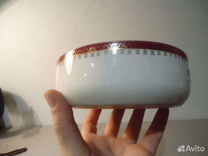 Старинная чаша капельник фарфор