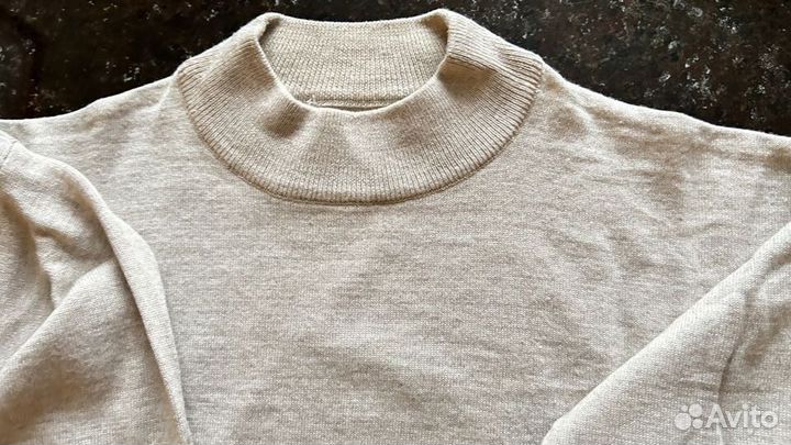 Водолазка мужская светло бежевая 52
