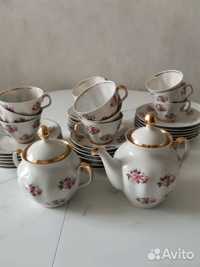 Чайный сервиз Сигулда Рижский фарфоровый завод