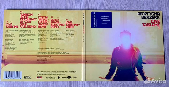 Apoptygma Berzerk – Love To Blame Single digipack