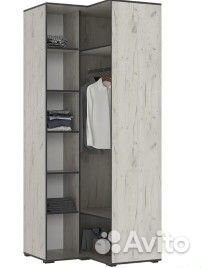 Шкаф угловой Норд дуб крафт белый