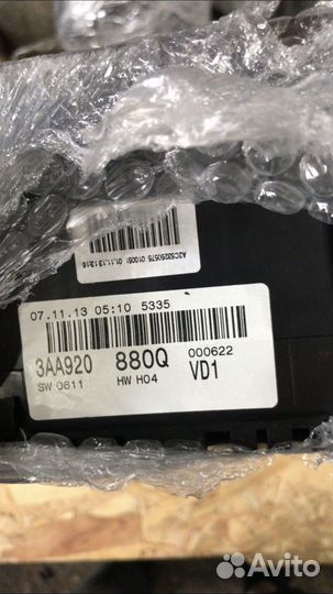 Панель приборов 3D VW Jetta Passat B6 B7 CC