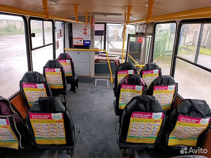 Рекламные наклейки, реклама в автобусах и на чехла