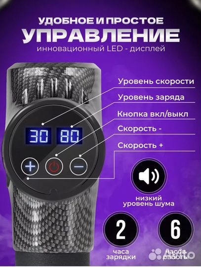 Мощный масажер 13 насадок