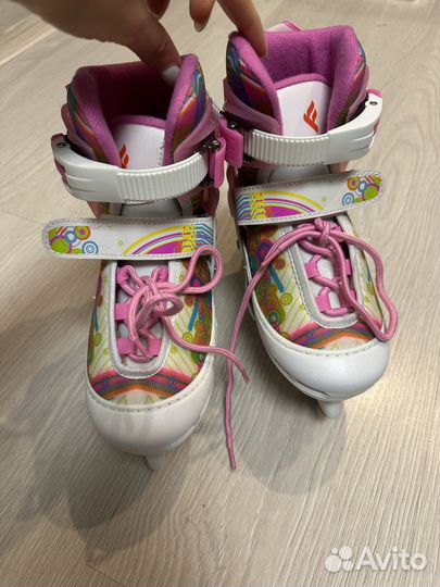 Коньки раздвижные для девочки 26-29