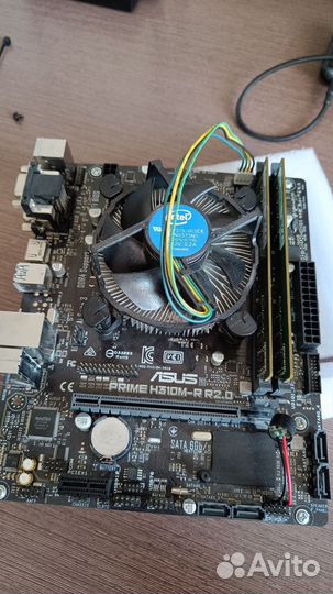 Связка мать asus prime H310M-R R2.0 + проц Intel C