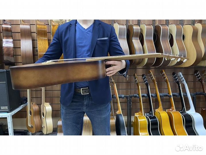 Амистар M-51-OR акустическая гитара с широким гриф