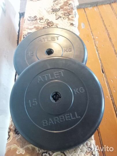 Штанга с блинами