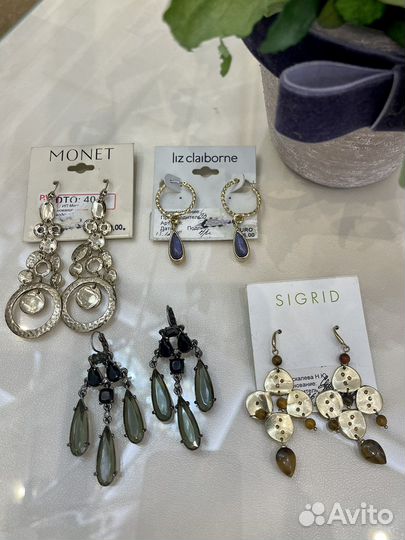 Винтажные серьги Monet