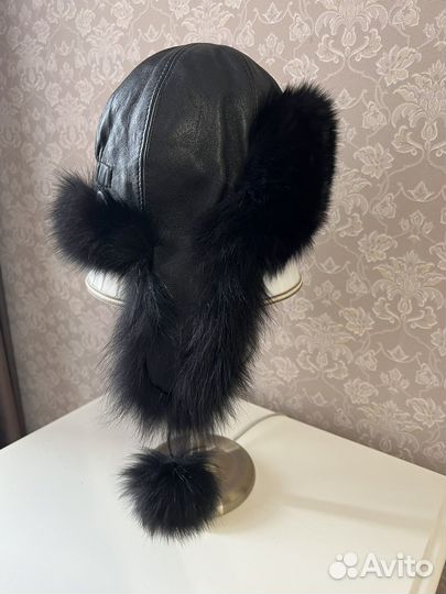 Шапки зимние натуральный мех натуральная кожа