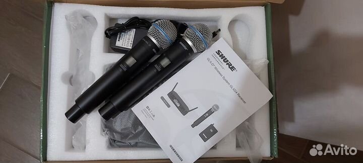 Радиосистема shure Beta 58 на 2 микрофона