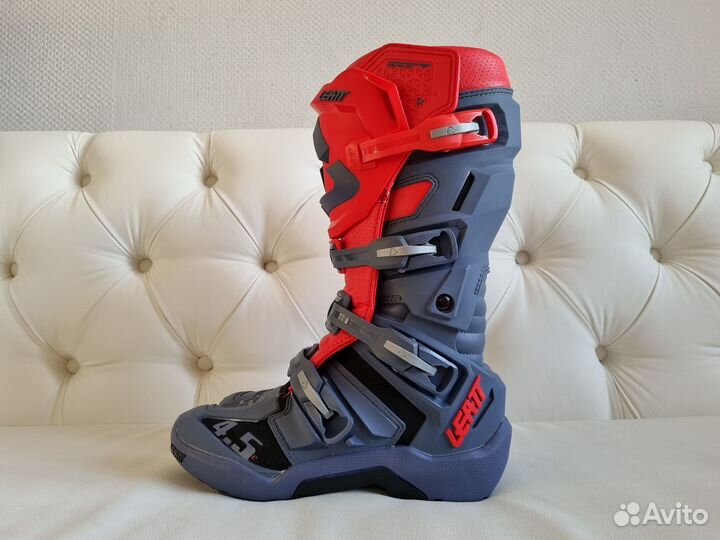 Мотоботы Leatt 4.5 Эндуро подошва Графен Красный