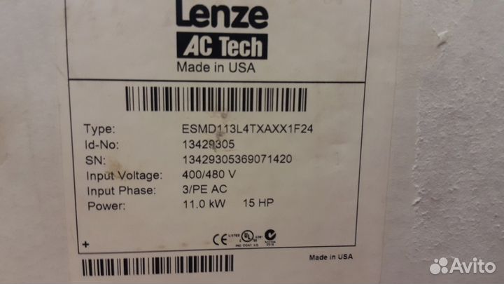 Преобразователи частоты Lenze 0.2-30кВ до IP65