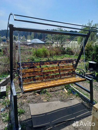 Качели садовые новый