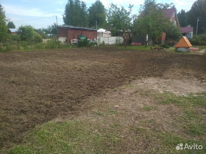 Вспашка под газон, фрезерование, планировка участк